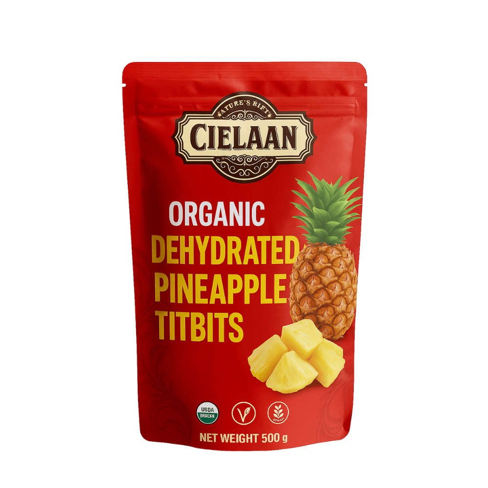 Organic Dehydrated Pineapple Tidbits